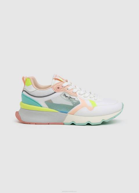 Pepe Jeans Brit Pro Bright Running Sneakers Women White Z22X576