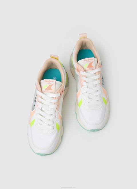 Pepe Jeans Brit Pro Bright Running Sneakers Women White Z22X576