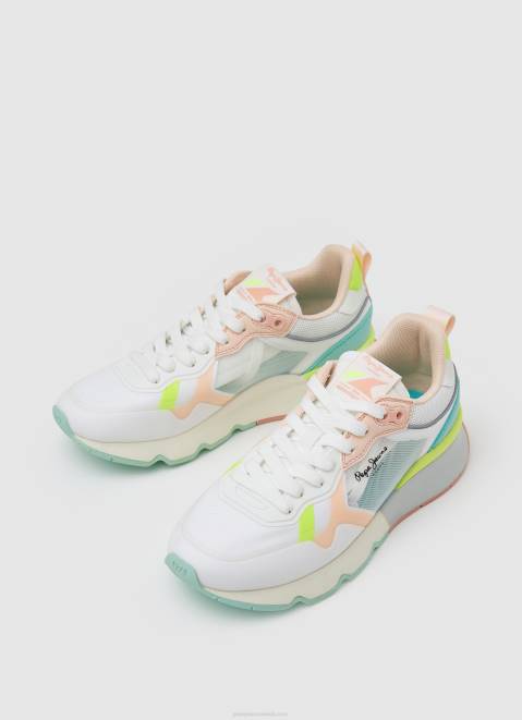 Pepe Jeans Brit Pro Bright Running Sneakers Women White Z22X576