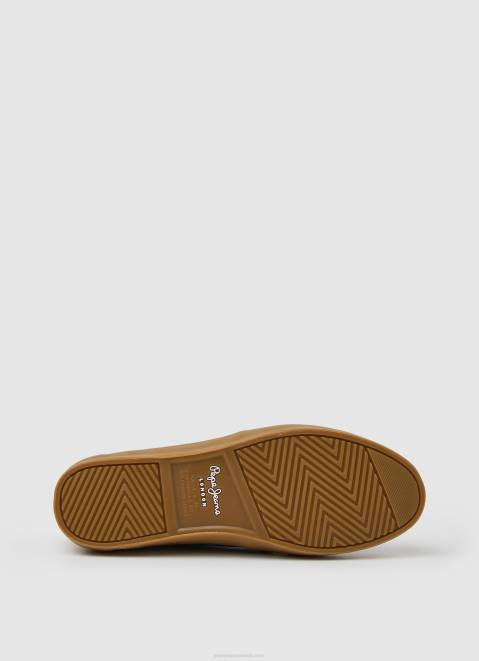 Pepe Jeans Colin Shoe Leather Sneakers Women Navy Z22X638
