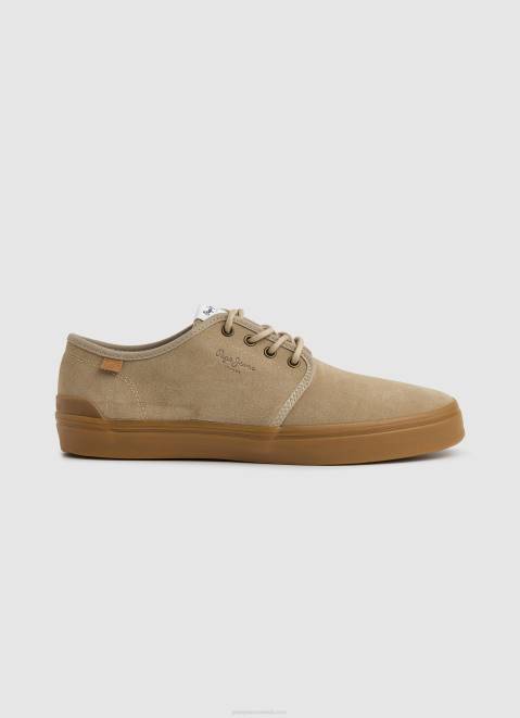 Pepe Jeans Colin Shoe Leather Sneakers Women Sand Z22X639