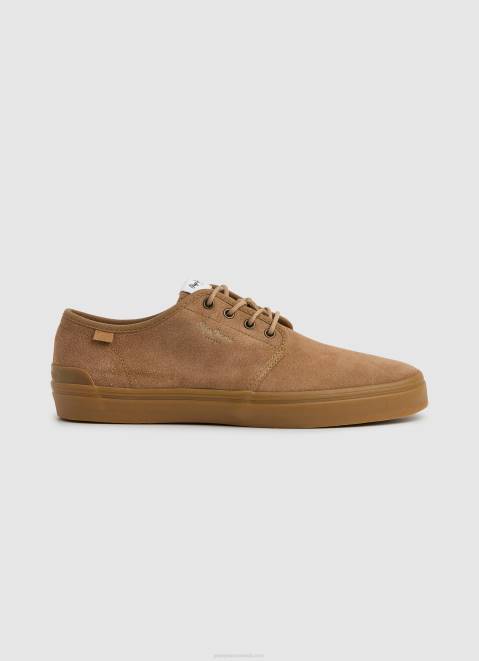 Pepe Jeans Colin Shoe Leather Sneakers Women Tan Z22X640
