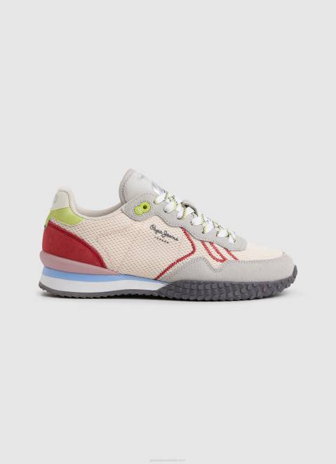 Pepe Jeans Holland Mesh Running Sneakers Women Pinkish Z22X604