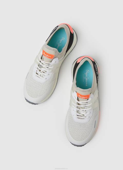 Pepe Jeans Joy Tech Summer Technical Sneakers Women White Z22X606