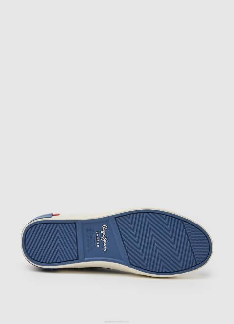 Pepe Jeans Kenton Denim Canvas Sneakers Women Factory Blue Z22X627