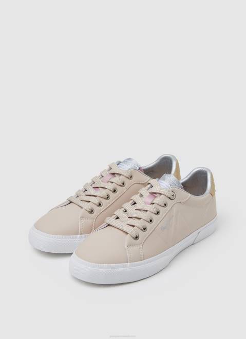 Pepe Jeans Kenton Flag Basic Sneakers Women Pinkish Z22X598
