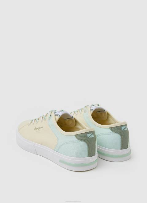 Pepe Jeans Kenton Road Basic Sneakers Women Pastel Lemon Z22X634