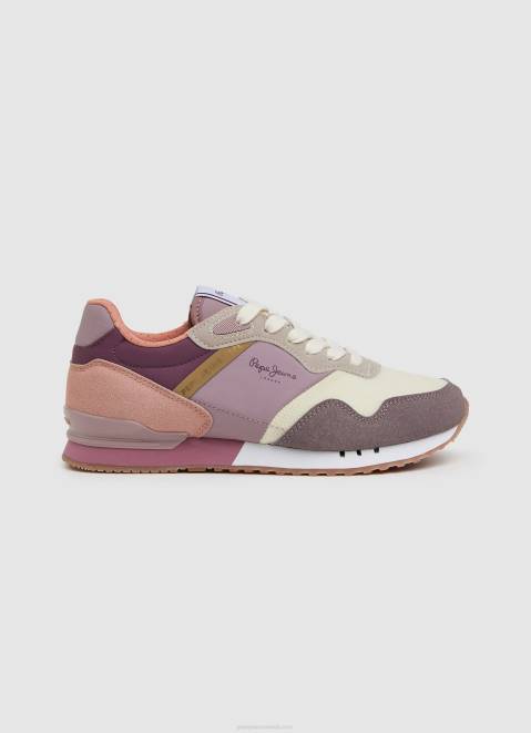 Pepe Jeans London Mad Running Sneakers Women Powder Wine Z22X622