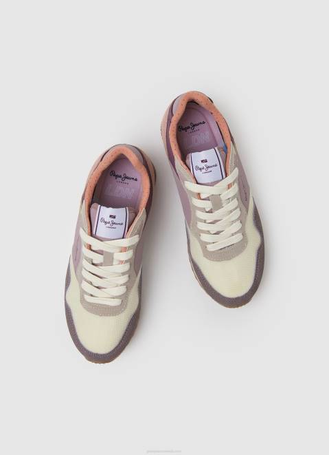 Pepe Jeans London Mad Running Sneakers Women Powder Wine Z22X622