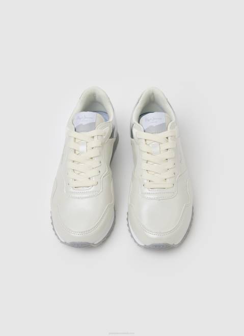 Pepe Jeans London Part Combined Sneakers Women Factory White Z22X588