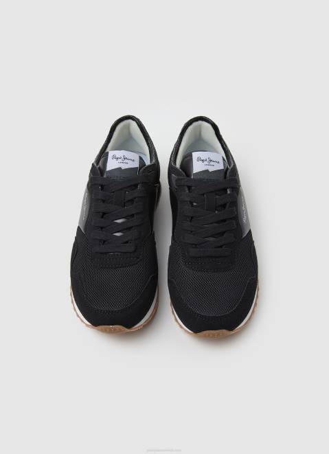 Pepe Jeans London Troy Combined Sneakers Women Black Z22X611