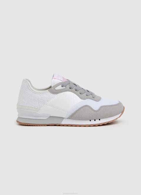 Pepe Jeans London Troy Combined Sneakers Women White Z22X590
