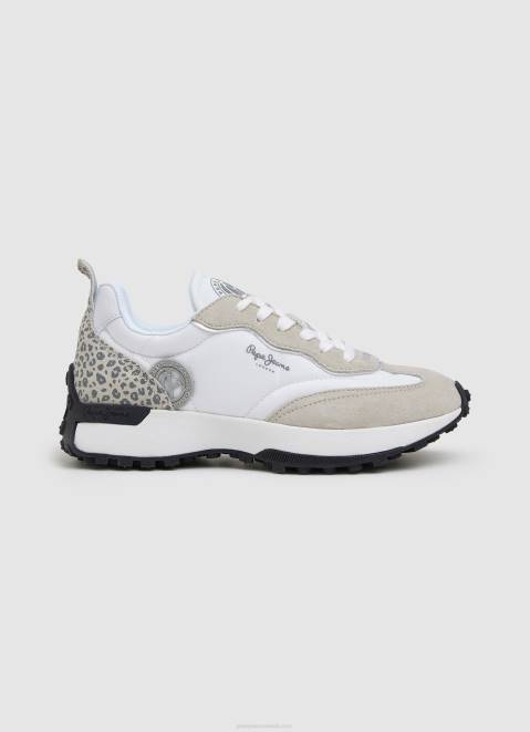Pepe Jeans Lucky Leo Combined Sneakers Women Factory White Z22X573
