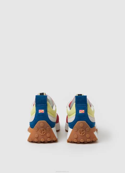 Pepe Jeans Lucky Print Combined Sneakers Women Acid Yellow Z22X572