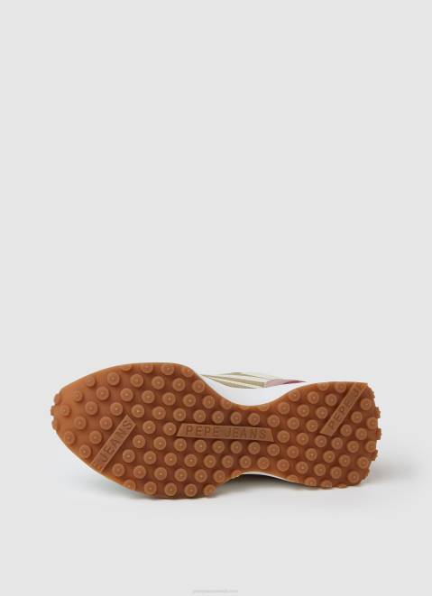 Pepe Jeans Lucky Print Combined Sneakers Women Mousse Z22X578