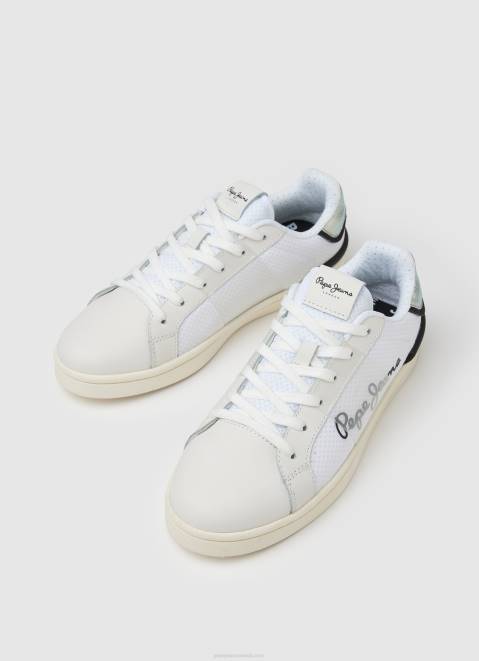Pepe Jeans Milton Mesh Combined Sneakers Women White Z22X612