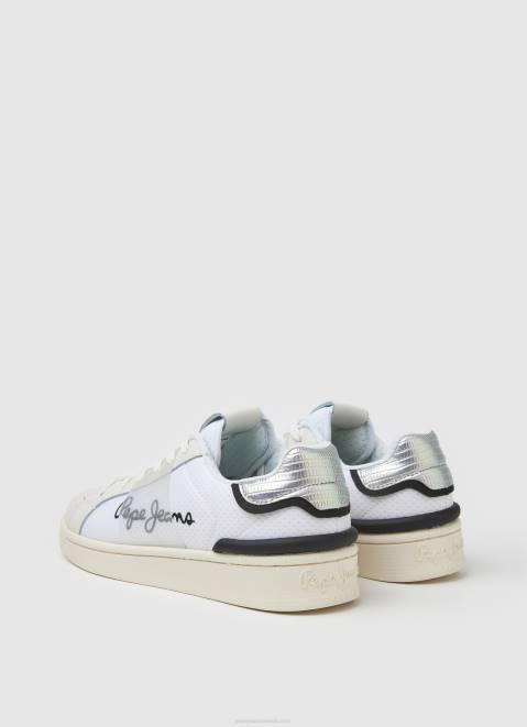 Pepe Jeans Milton Mesh Combined Sneakers Women White Z22X612