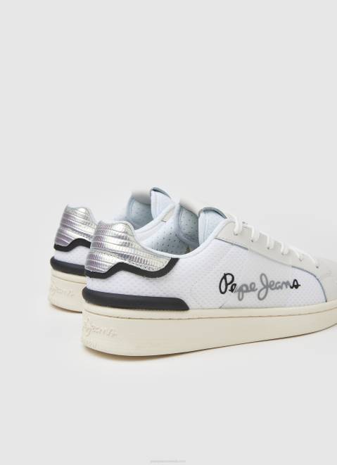 Pepe Jeans Milton Mesh Combined Sneakers Women White Z22X612