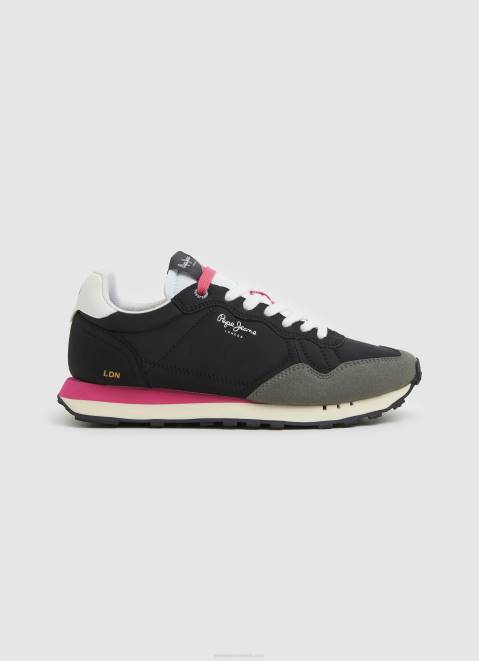 Pepe Jeans Natch Running Sneakers Women Black Z22X619