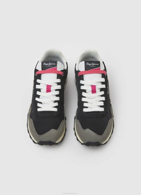 Pepe Jeans Natch Running Sneakers Women Black Z22X619