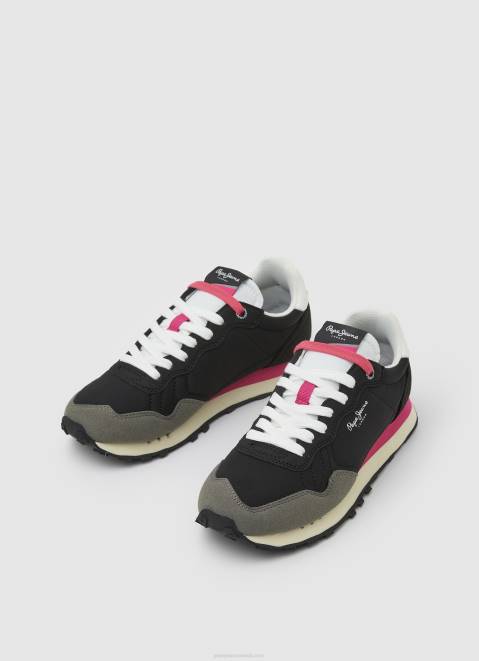 Pepe Jeans Natch Running Sneakers Women Black Z22X619