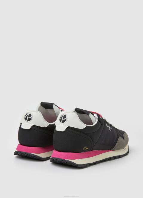 Pepe Jeans Natch Running Sneakers Women Black Z22X619