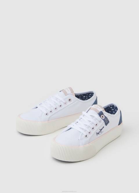 Pepe Jeans Ottis Sun Platform Sneakers Women White Z22X608