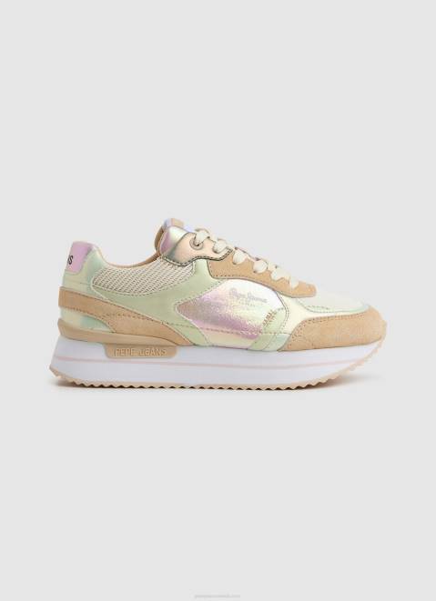 Pepe Jeans Rusper Pearl Combined Sneakers Women Bare Z22X597
