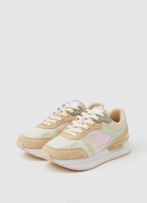 Pepe Jeans Rusper Pearl Combined Sneakers Women Bare Z22X597