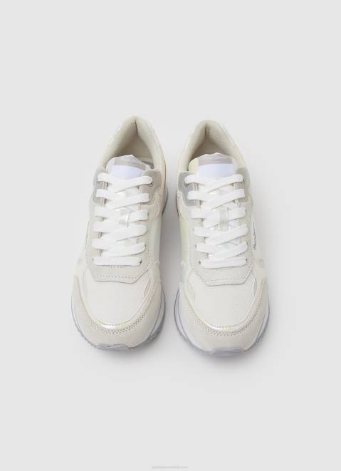 Pepe Jeans Rusper Pearl Combined Sneakers Women White Z22X596