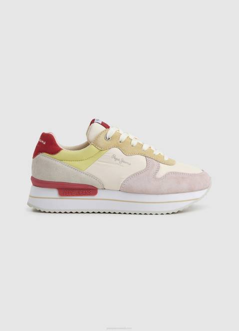 Pepe Jeans Rusper Sweet Combined Sneakers Women Factory White Z22X595
