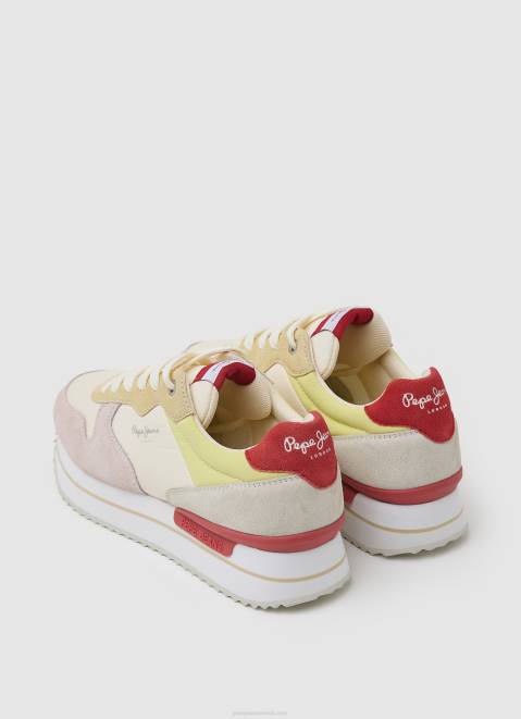 Pepe Jeans Rusper Sweet Combined Sneakers Women Factory White Z22X595