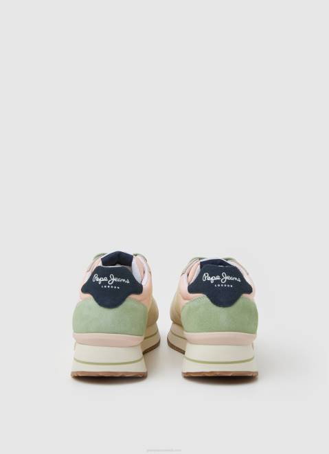 Pepe Jeans Rusper Sweet Combined Sneakers Women Pastel Lemon Z22X594