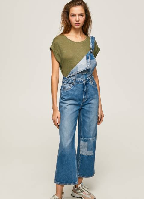 Pepe Jeans Cotton Denim Overall Women Denim Z22X98