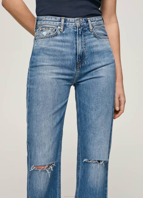 Pepe Jeans Harper High Waisted Flared Fit Jeans Women Denim Z22X64