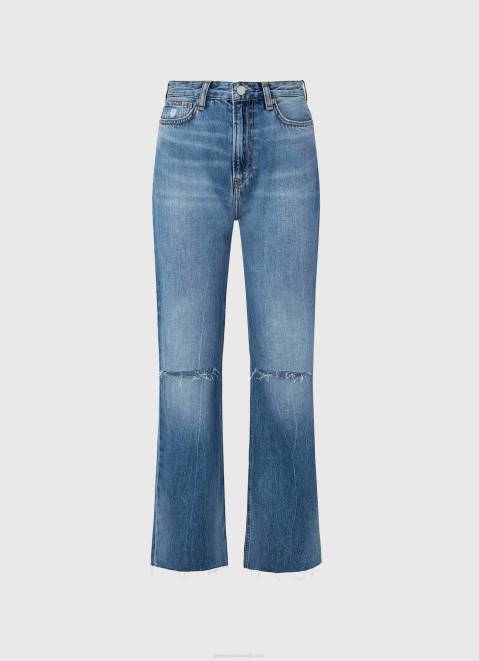 Pepe Jeans Harper High Waisted Flared Fit Jeans Women Denim Z22X64