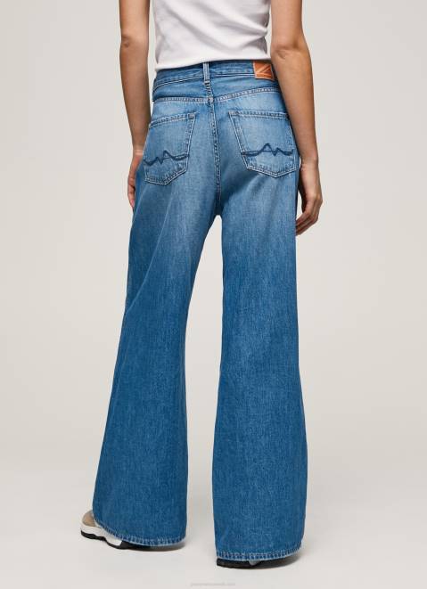Pepe Jeans Jaimy High Waisted Wide Fit Jeans Women Denim Z22X79