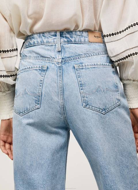 Pepe Jeans Lexa Sky High Waisted Wide Fit Jeans Women Denim Z22X78