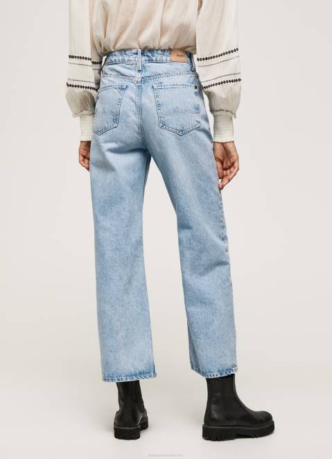 Pepe Jeans Lexa Sky High Waisted Wide Fit Jeans Women Denim Z22X78