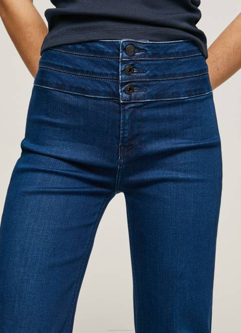 Pepe Jeans Willa Flared Fit High Waisted Jeans Women Denim Z22X62