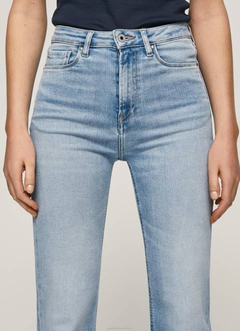 Pepe Jeans Willa High Waisted Flared Fit Jeans Women Denim Z22X59