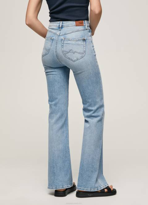 Pepe Jeans Willa High Waisted Flared Fit Jeans Women Denim Z22X59