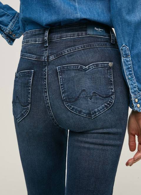Pepe Jeans Willa High Waisted Flared Fit Jeans Women Denim Z22X61