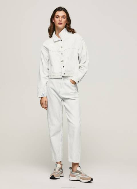 Pepe Jeans Willow High Waisted Tapered Fit Jeans Women Denim Z22X66