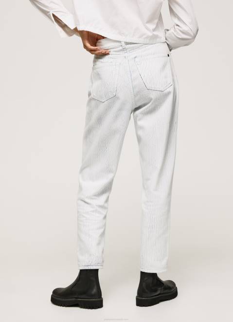 Pepe Jeans Willow High Waisted Tapered Fit Jeans Women Denim Z22X66