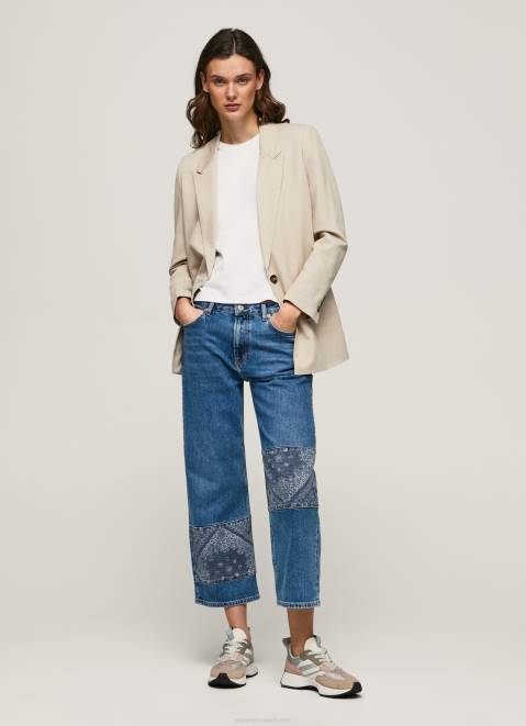 Pepe Jeans Ani Relaxed Fit Midrise Jeans Women Denim Z22X87