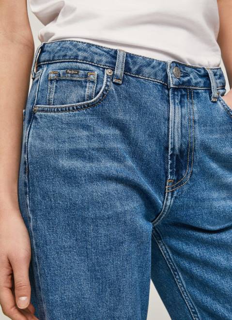 Pepe Jeans Ani Relaxed Fit Midrise Jeans Women Denim Z22X87