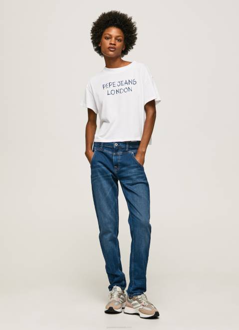 Pepe Jeans Carey Midrise Relaxed Fit Jeans Women Denim Z22X86