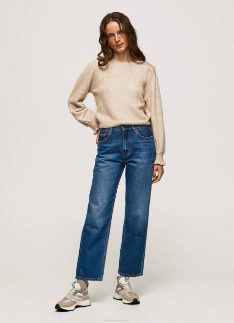Pepe Jeans Dover High Waisted Relaxed Fit Jeans Women Denim Z22X83