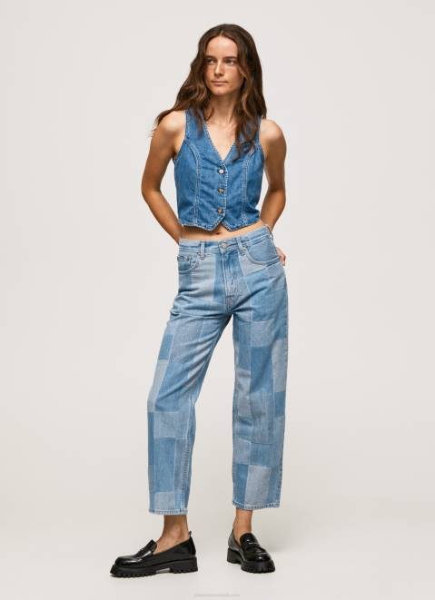 Pepe Jeans Dover Loose Fit High Waisted Jeans Women Denim Z22X88